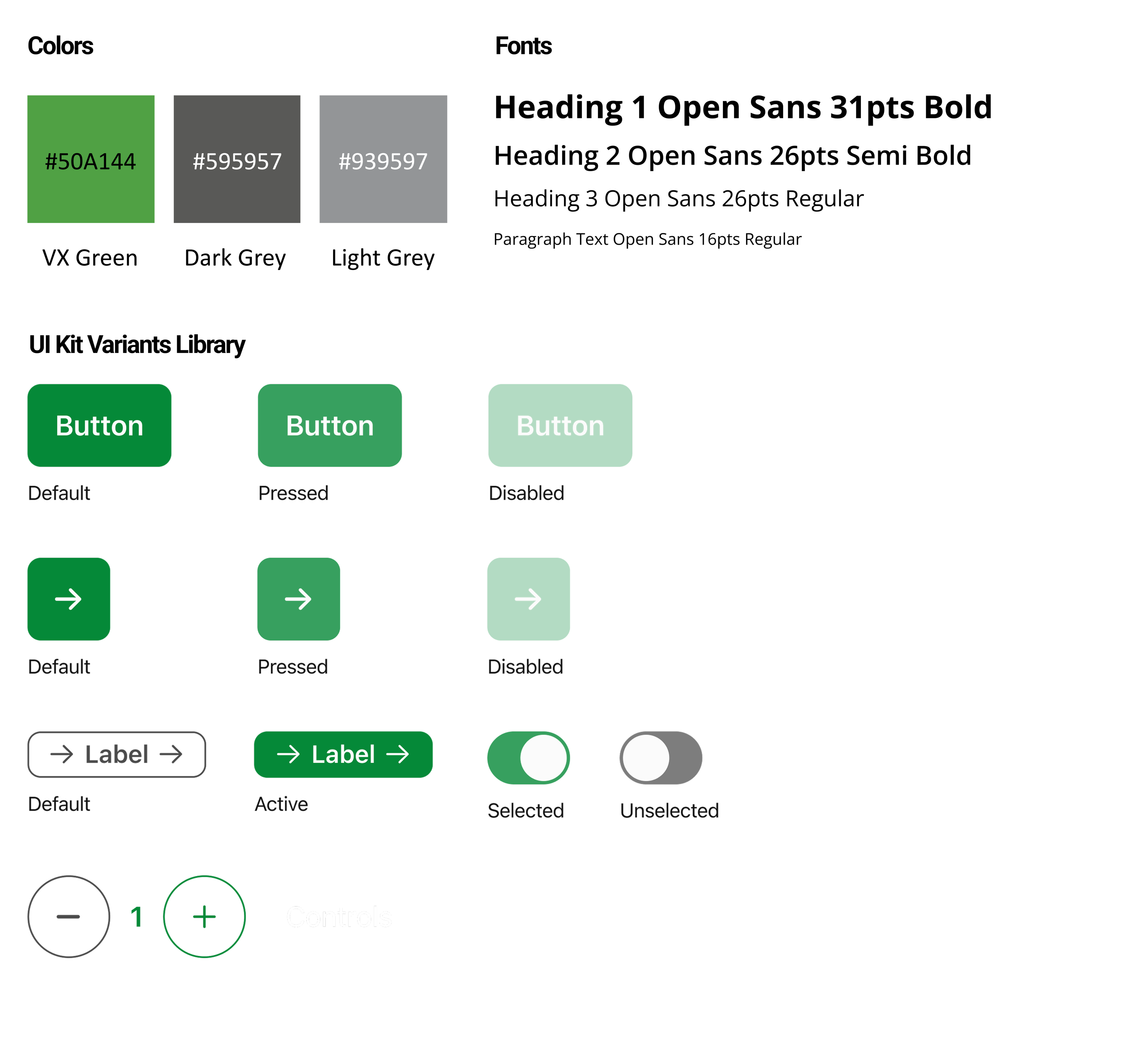HMI Panel – VR Simulation UI